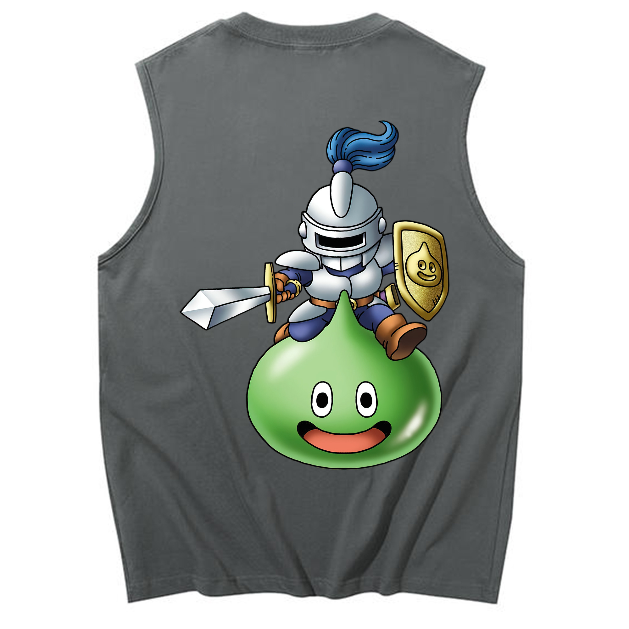 （画像用） ドラゴンクエスト Doragon Kuesuto Dragon Quest コットン100％タンクトップ（背面プリント）